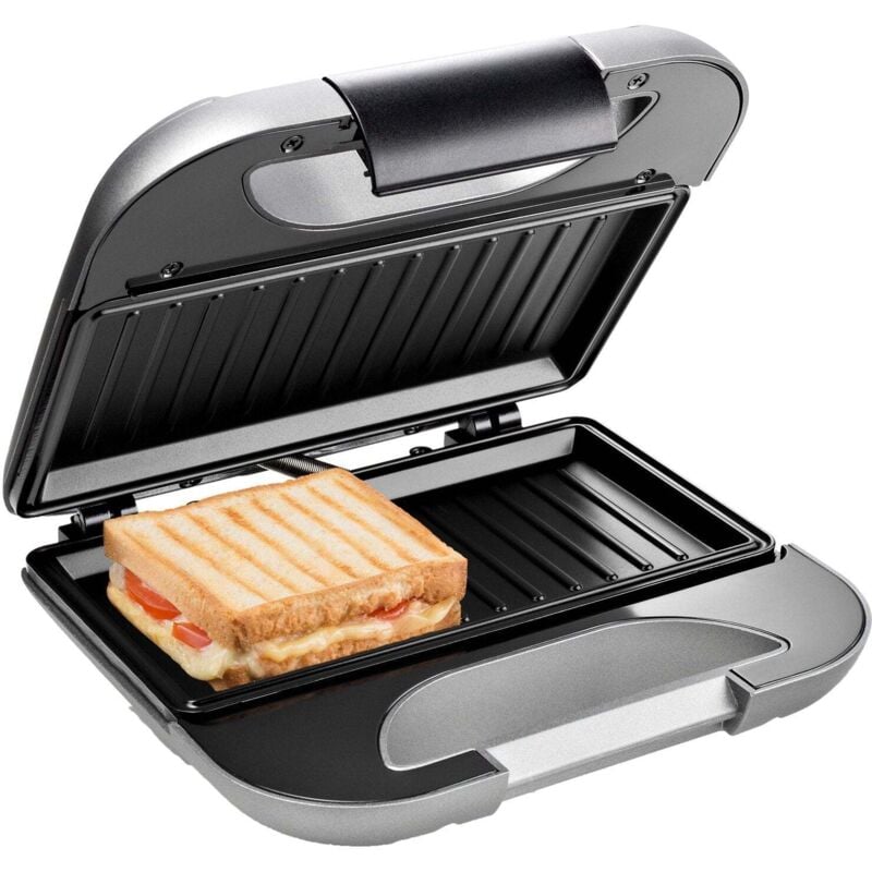 Princess - 127003 Machine à croque-monsieur argent (mat)