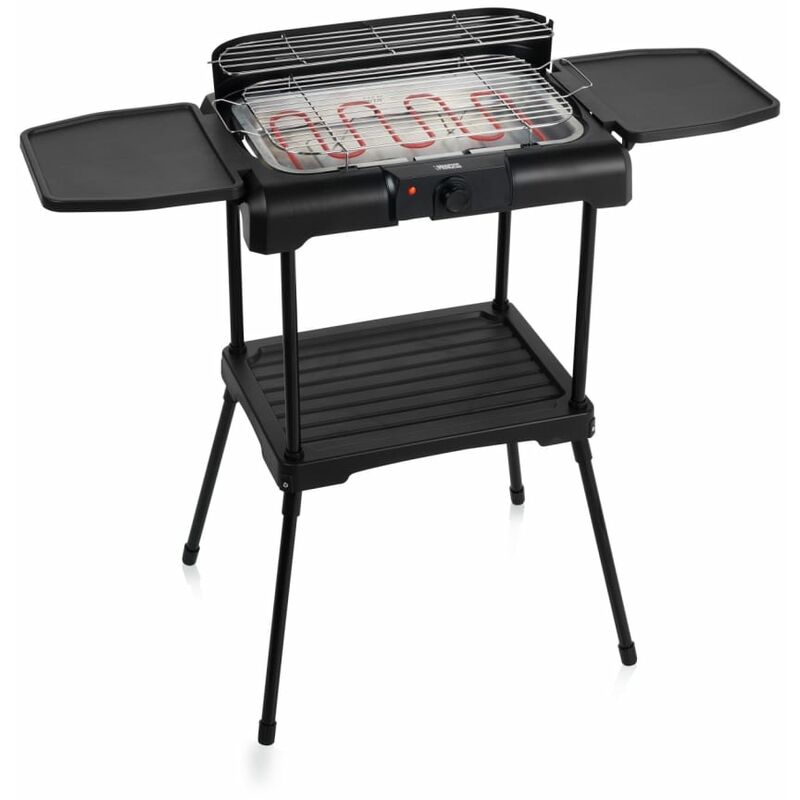 

Princess Barbacoa eléctrica con estantes laterales 2200 W negra - Negro