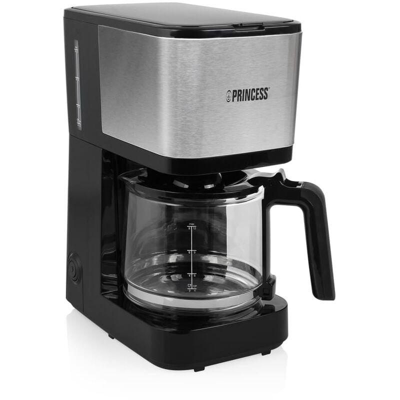 

Princess Cafetera de filtro Compact 12 750 W 1,25 L negra y plateada - Negro