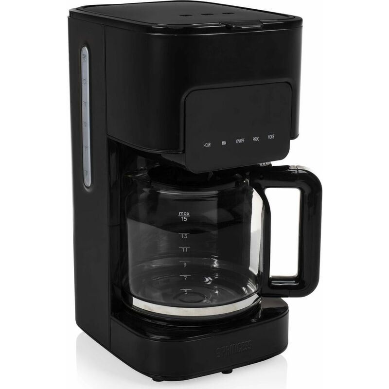 

Princess Cafetera Deluxe Black Steel negro 1,5 L 900 W - Negro