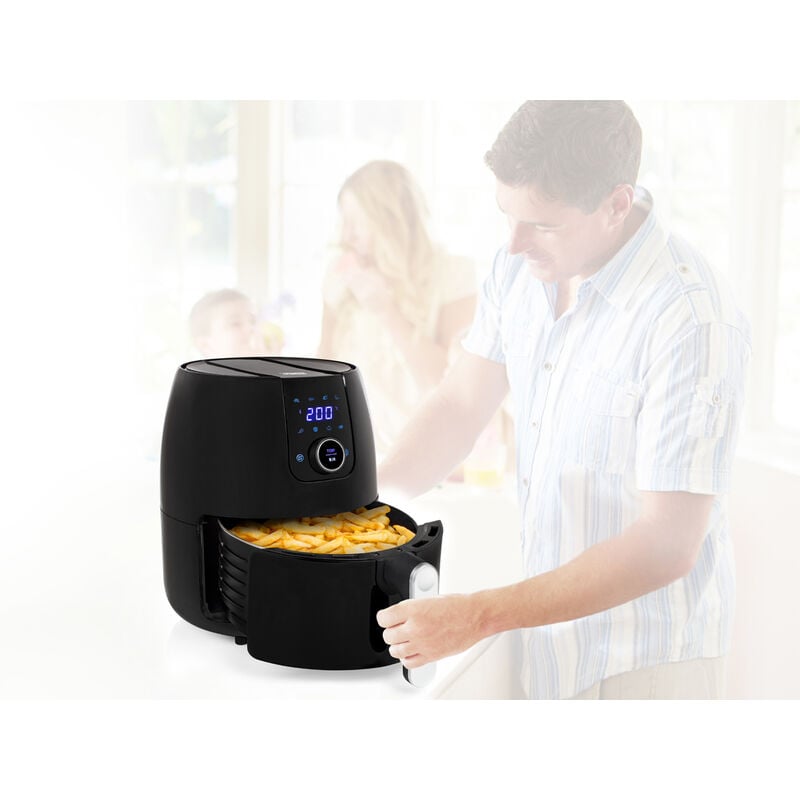 Princess - Digitale xxl Heißluftfritteuse 8 Programme frittieren ohne Öl 4,5Ltr 1500 Watt