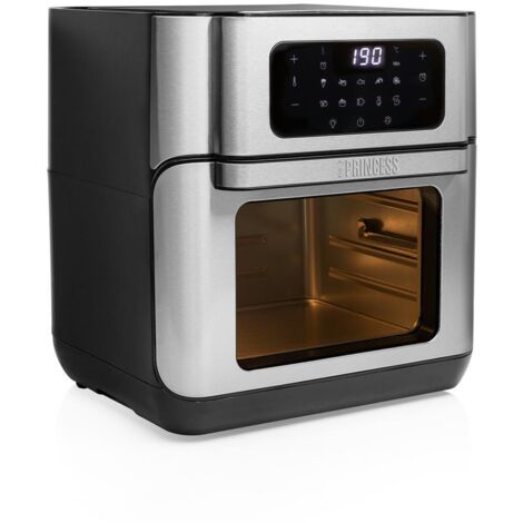 PRINCESS freidora aire sin aceite horno 10 l , Freidora aire sin aceite horno 10 litrosBandeja para migasCesta para freírTemperatura máxima 200 gradosVisualizador L