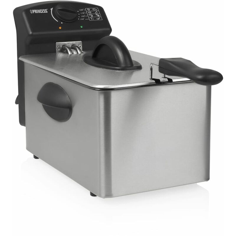 Freidora plateada 4 l 2000 w Princess Plateado