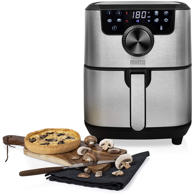 Friggitrice Ad Aria In Acciaio Inox 4,5l 1500w