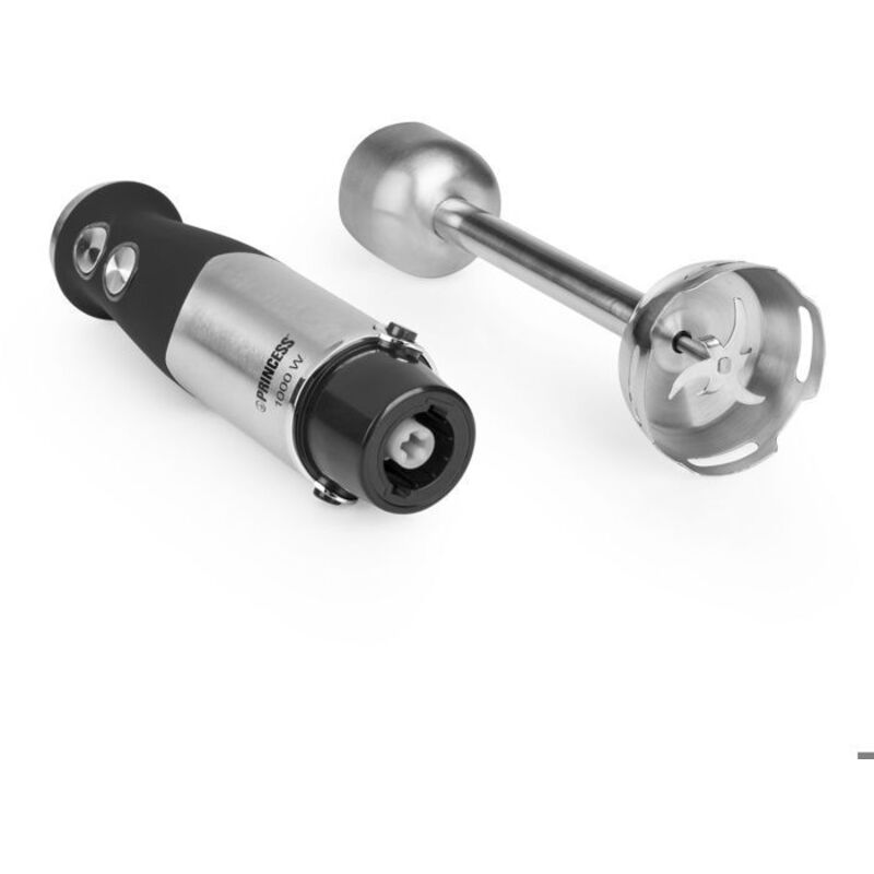 Princess 221221 hand blender - 1000 Watts - 4 blades - 25 cm stainless steel base and Soft Touch handle - With measuring cup