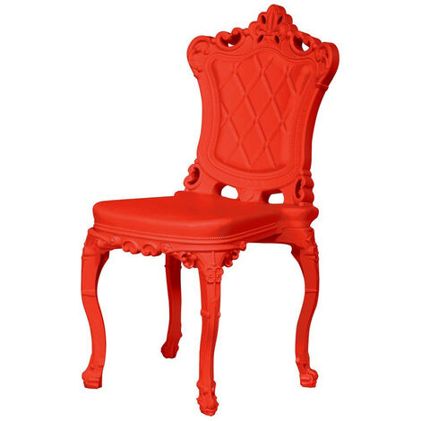 Princess of Love  Rosso fiamma  originale Slide sedia seduta soggiorno sala da pranzo ingresso di design colorata in polietilene