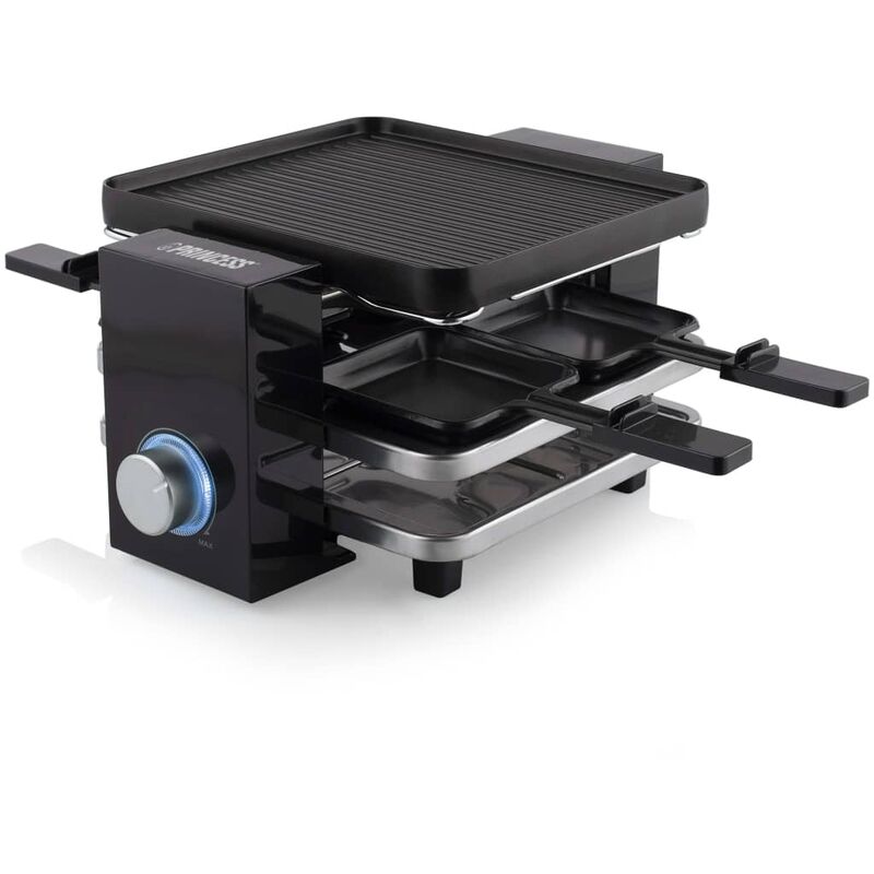Parrilla de raclette Piano 4 700 w negra Princess Negro