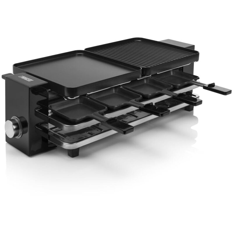 Princess - Parrilla de raclette Piano 8 1200 W negra