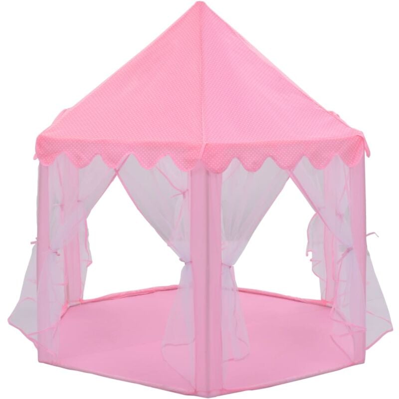 vidaXL Princess Play Tent Pink - Pink