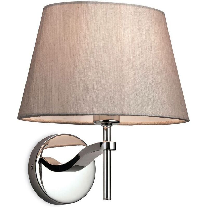 Firstlight Princess - 1 Light Single Indoor Wall Polished S/Steel, Oyster, E14