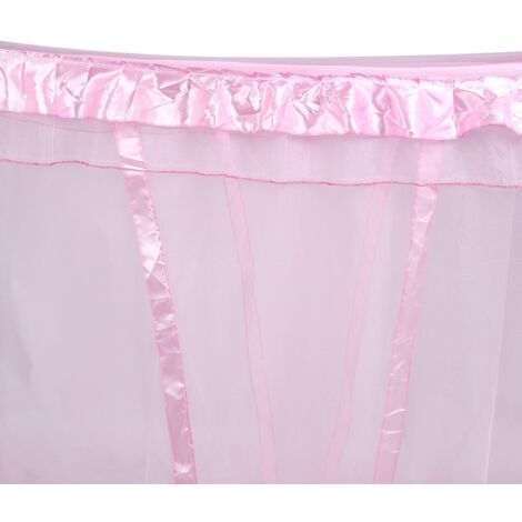 Princesse de luxe Four Corner Post Bed Rideau Canopy Netting Moustiquaire Literie Rose 1.5x2M