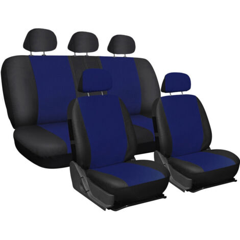 Principes Universelles Par Cotone Bicolore Blu Scuro Et Nero Copri Sedile