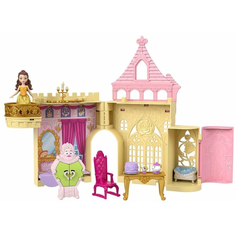 Mattel - Principesse Disney Il Castello di Belle Playset con Bambola - Multicolor