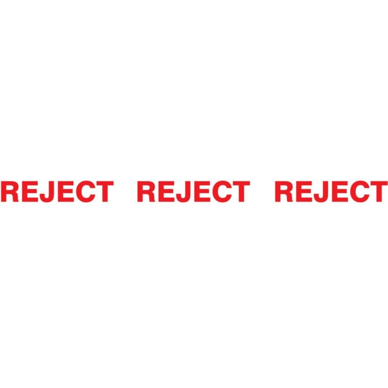 Avon Printed 'Reject' Tape - 50MM X 66M