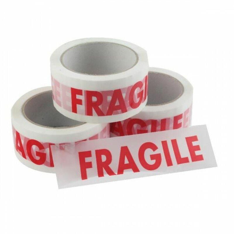 Value Product - Vinyl Tape Fragile Whte/Red 50mmx66m