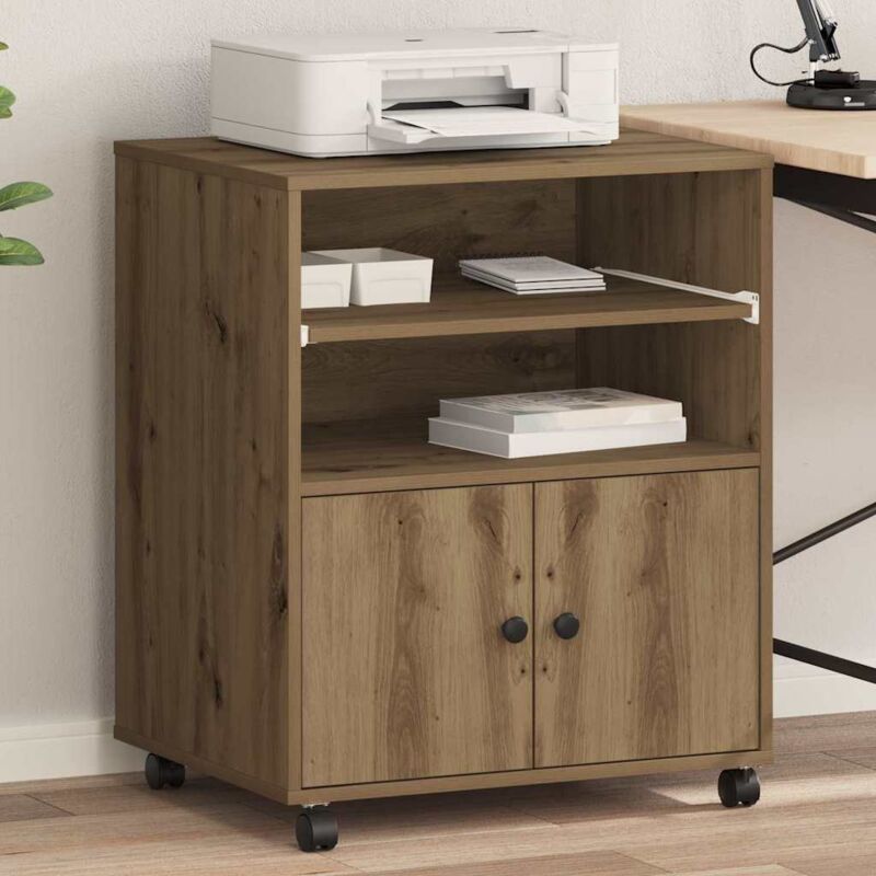 Vidaxl - Printer Stand Artisan oak 60 x 48 x 74 cm Engineered wood