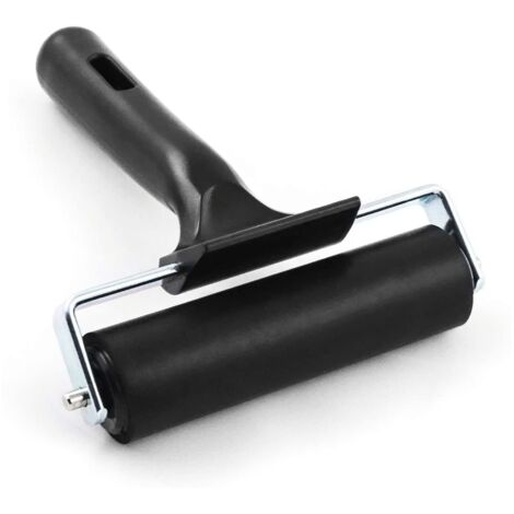 Printing Rubber Rollers, Rubber Rollers, Printing Rollers, Oil Painting Tools for Art Crafts, Black, 10CM