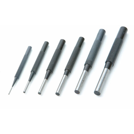 Priory PRI135S6 135-S6 Parrallel Pin Punches in Wallet Set 6 Piece PRI135SET6