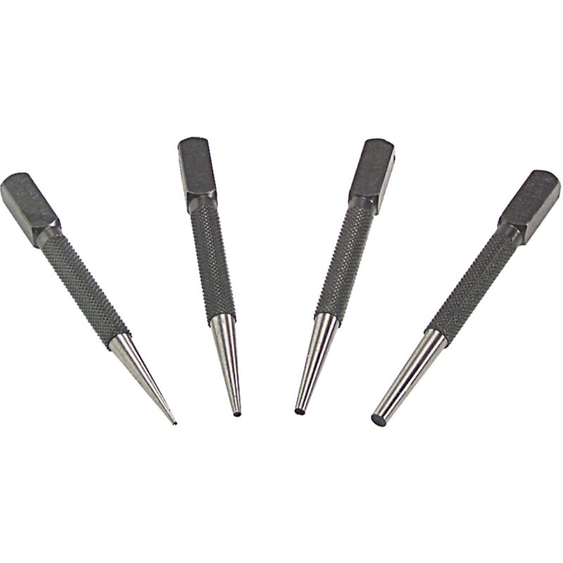 Priory PRI66SN4 66SN4 Nail Punch Set 4 Piece PRI66SET4