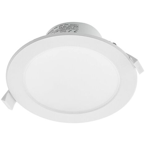PRIOS Foco empotrado 'Rida' en Blanco de Aluminio