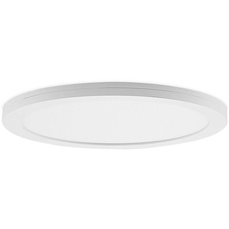 PRIOS Lámpara de techo LED 'Aureka' en Blanco Aluminio