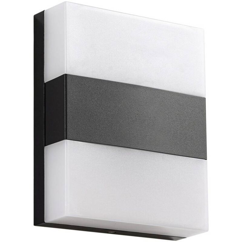 PRIOS LED 'Teekon' in Nero da Acciaio Inox