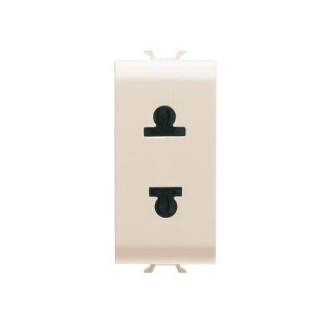 PRISE 1M 2 P+T 15A STD EURO-USA IVOIRE GEWISS GW11287