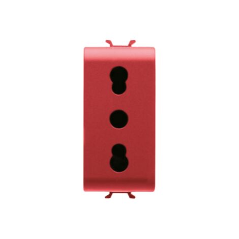 PRISE 1M 2P+T 16A P17-11 STD IT ROUGE AB GEWISS GW10213AB