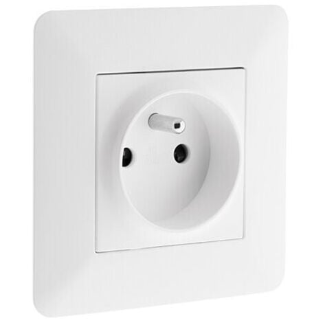Prise 16A Blanc Simple - Artezo - Zenitech