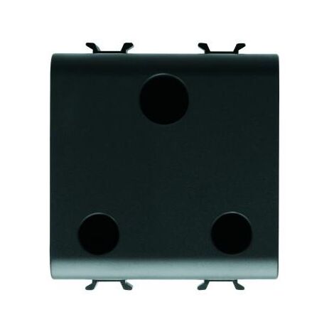 PRISE 2M 2 P+T 15A STD ANGLAIS NOIR GEWISS GW12297