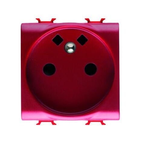 PRISE 2M 2 P+T 16A CÂB.RAPIDE FR.ROUGE GEWISS GW10257F