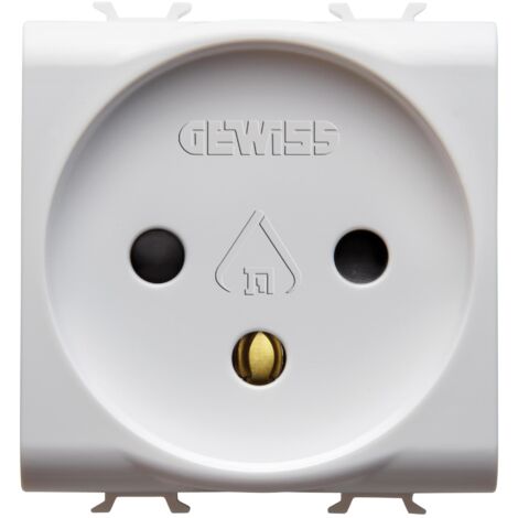 PRISE 2M 2 P+T 16A STD ISRAEL. BL. SAT. GEWISS GW15281