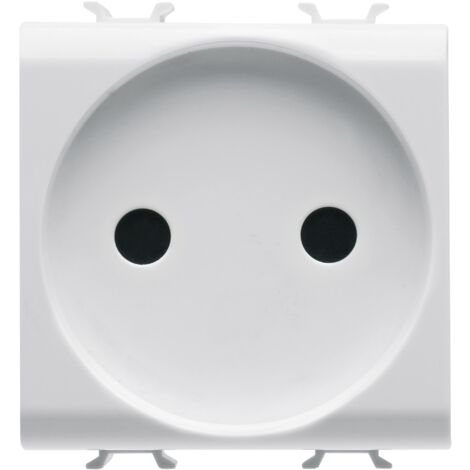 PRISE 2M 2P 16A STD FR BLANC SAT. GEWISS GW15246