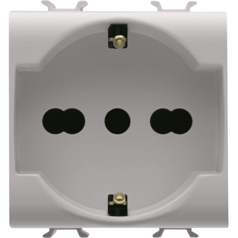 PRISE 2M 2P+T 16A P30-17 STD I/D BEIGE GEWISS GW13204