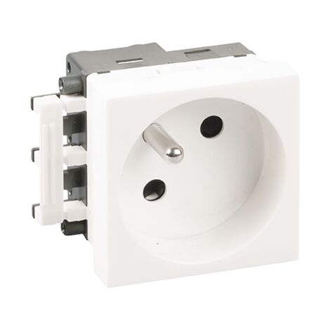 Prise 2P+T - 16A - 250V de terminaison - Droit - OPTIMA