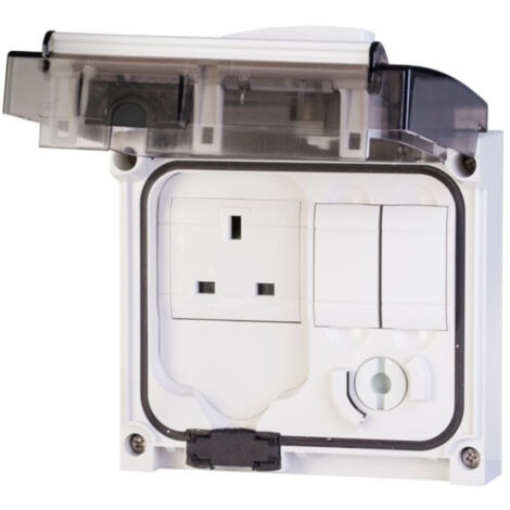 Prise 2P+T 16A (anglais) à encastrer verrouillable domestique 200-250V sans protection pour coffret IP56 OMNIAPLUS