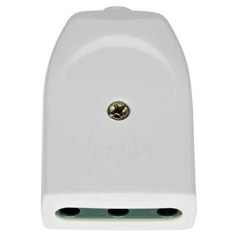 Prise 2P+T 16A P17 Axiale Blanc