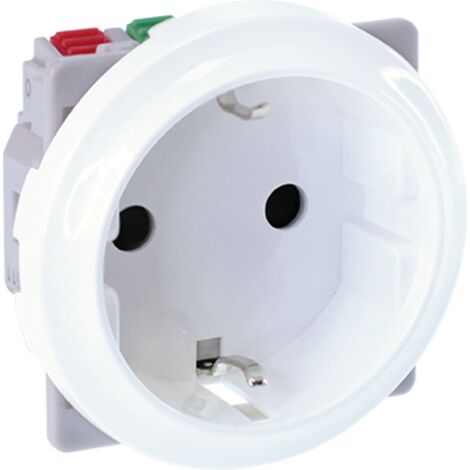 Prise 2P+T 16A Schuko - COMETE Blanc