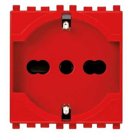 Prise 2P+T 16A Universelle Rouge Eikon 20210.R