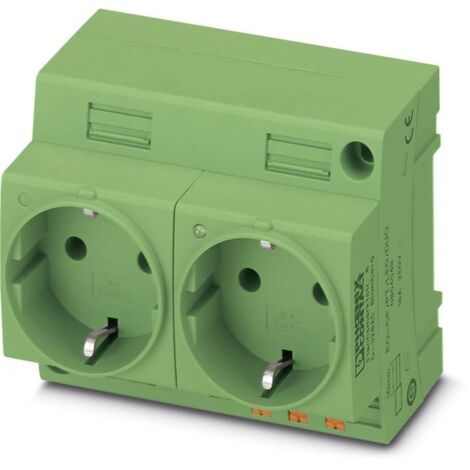 PRISE 2P+T MODULAIRE PHOENIX CONTACT EO-CF/PT/LED/DUO/GN 804050 VERT (L X L) 60 MM X 90 MM 1 PC(S)