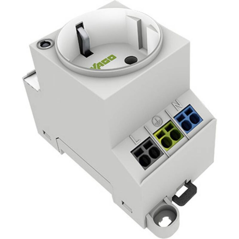 Wago - prise 2P+T modulaire 709-581 blanc 1 pc(s)