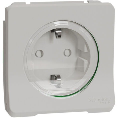 Prise 2P+T Schuko Allemande Mureva Composable Blanc SCHNEIDER MUR39134