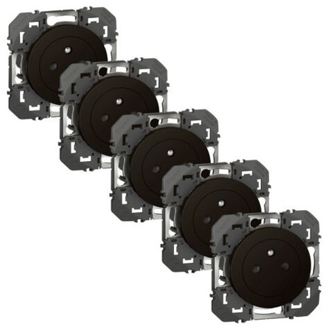 Prise 2p+t surface noir compo Dooxie - LEGRAND