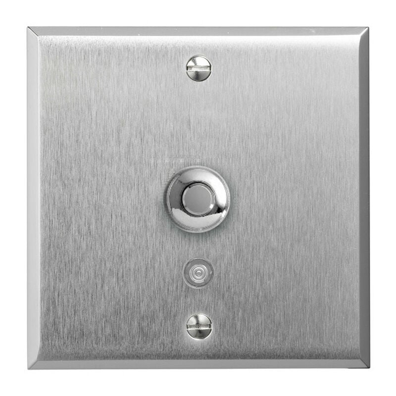 Art d' Arnould univers Mémoire poussoir lumineux bouton rond 2A acier brossé (67111)