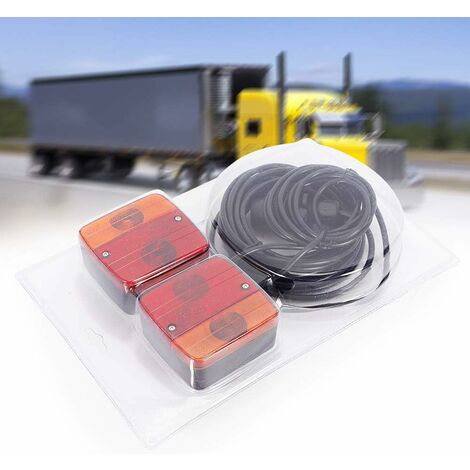  AOHEWEI Cable pour Remorque 5 Fils 5m Câble Electrique Remorque  5 Core Noir pour Caravane Un Camion Industrie (5 Fils)