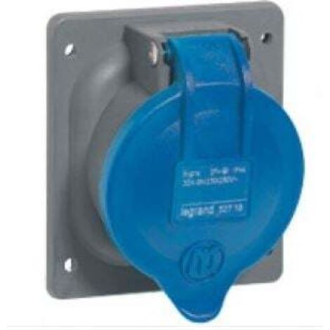 Prise à entraxes unifiés fixe Hypra IP44 32A - 200V à 250V - 3P+T - plastique - LEGRAND