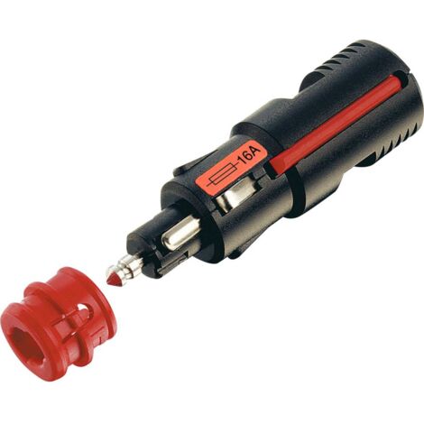 Prise allume-cigare 16A avec fusible – Connecteur mâle standard – Tension 12V/24V – Charge max 16A pour appareils électroniques – Procar - C76864