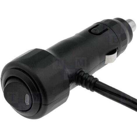 Prise allume-cigare 8A 12V avec interrupteur angulaire 90