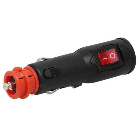 Prise allume-cigare avec interrupteur EURO DIN 12 V 24 V AMIO-02051