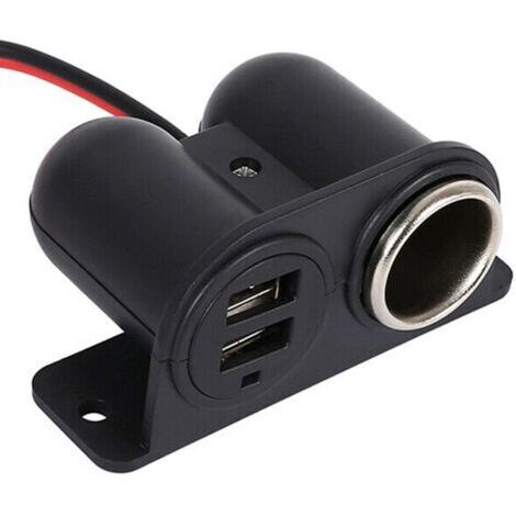 Prise Allume Cigare USB 12 V 24V, 3.1A Répartiteur Allume-Cigare avec Double Prise d'alimentation USB, pour Voiture, Camion, Camping-Car, Téléphone, Port USB, etc.